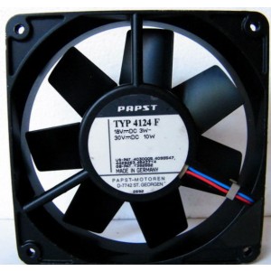 EBMPAPST TYP 4124 F 18/30V 3/10W 2wires cooling Fan